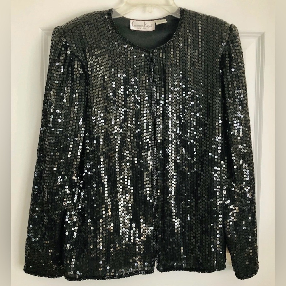 Black Sequin Jacket - image 1